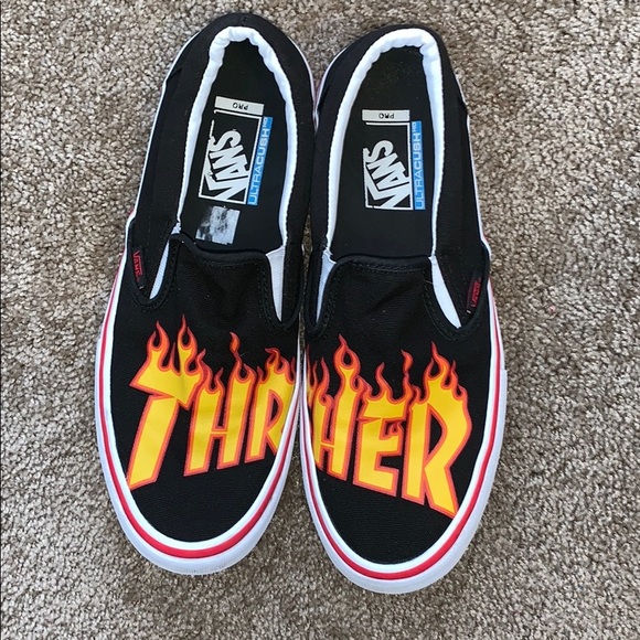 thrasher slip ons